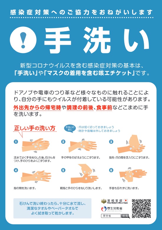 厚生労働省 手洗いポスター